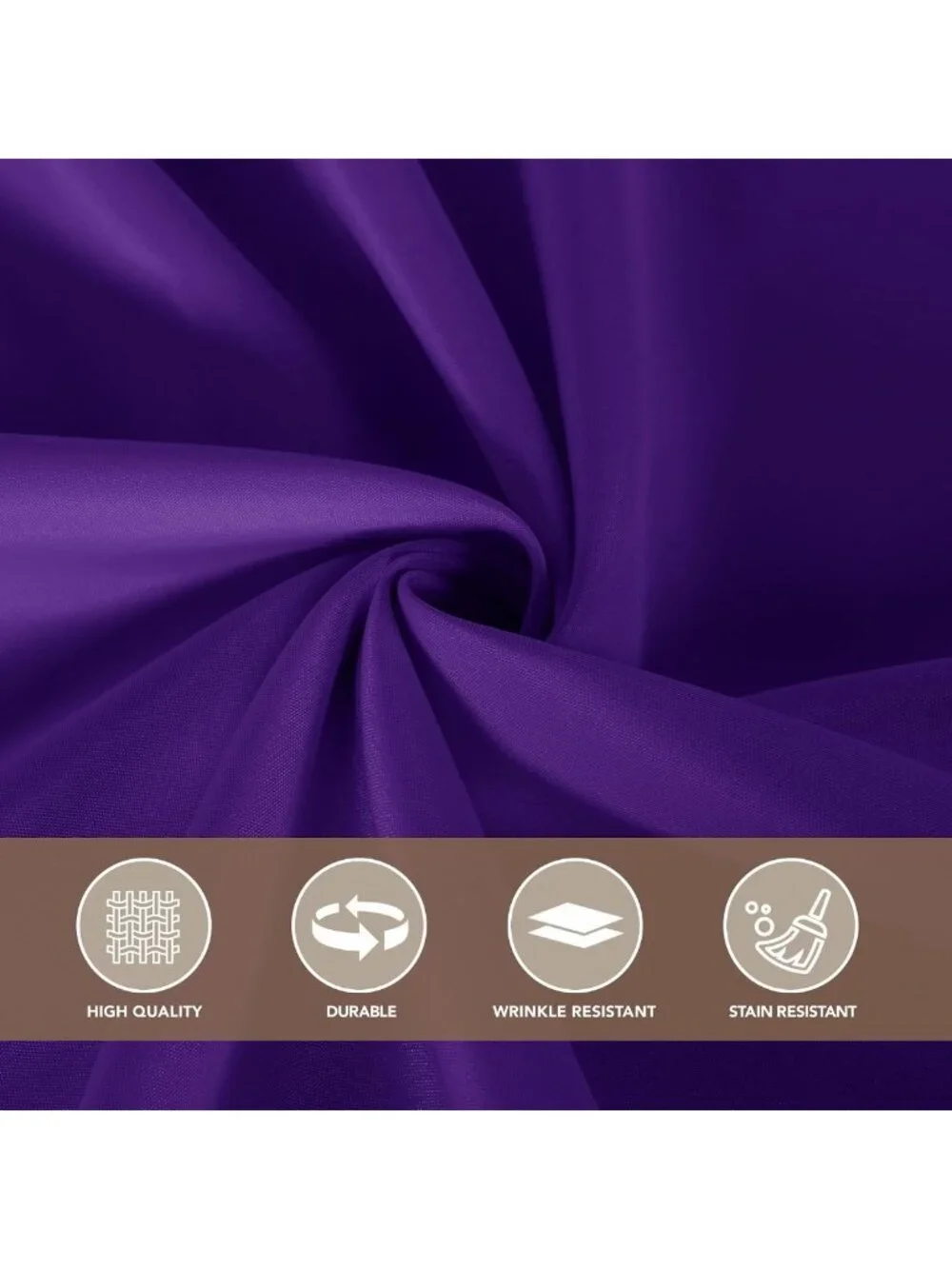 Purple Rectangle Tablecloths - 8 Pack for 8 Foot Tables, Party & Event Decor
